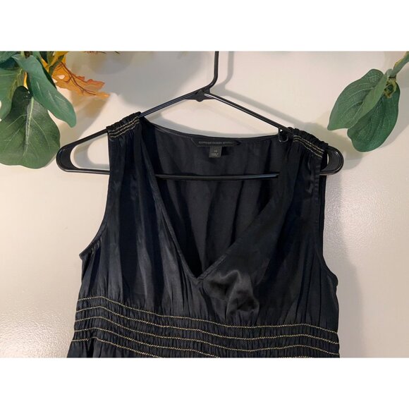 Y2K Express Design Studio Top Women’s Silk Grunge V-Neck Top - Picture 3 of 12